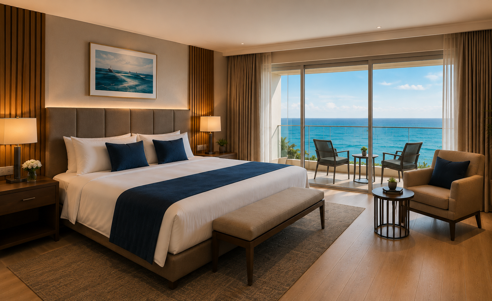 Suite Presidencial con balcón y vista panorámica al océano